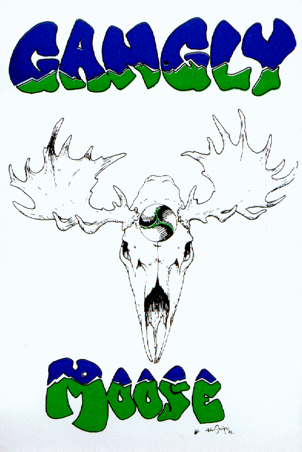 Gangly Moose sticker